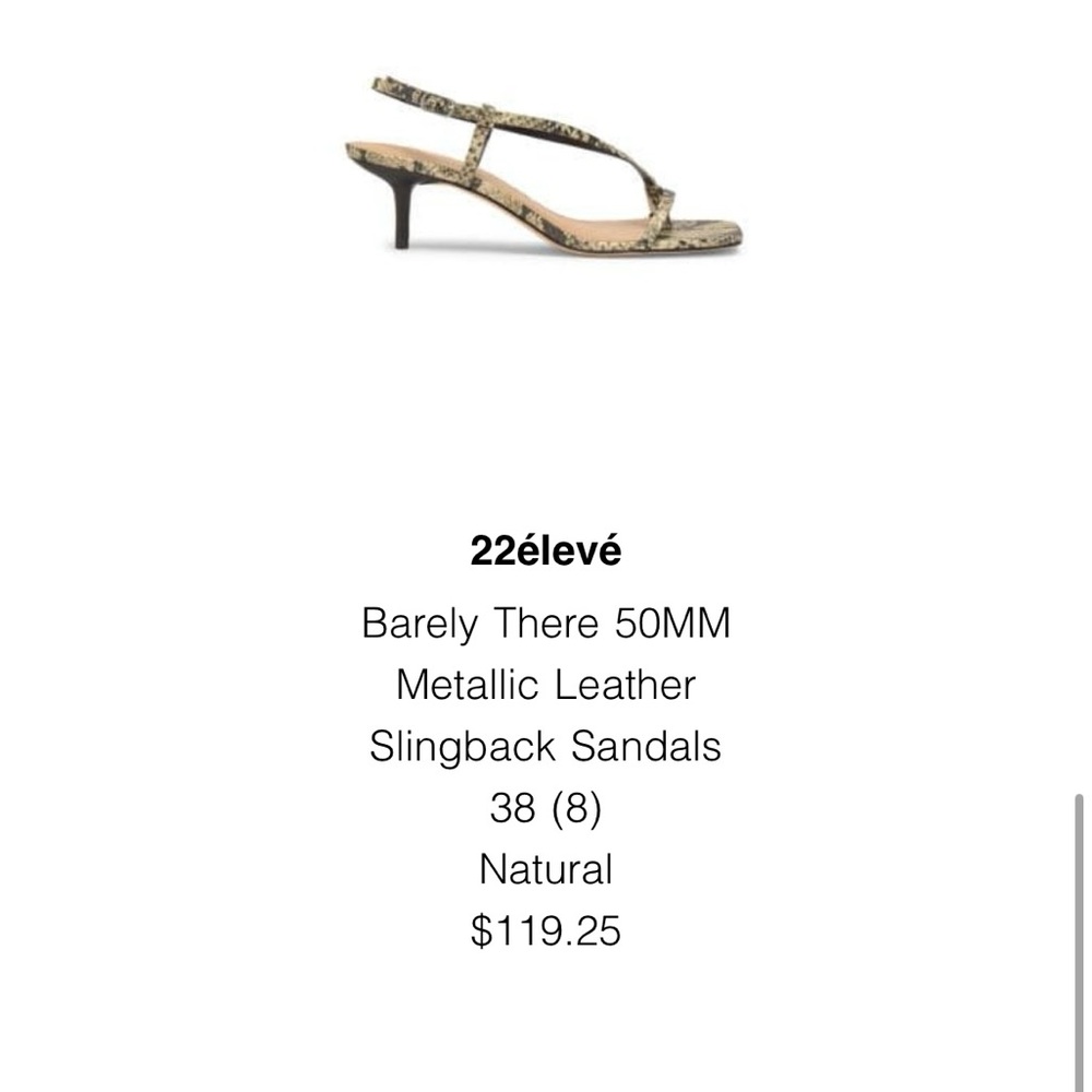 Natural Slingback Sandals
